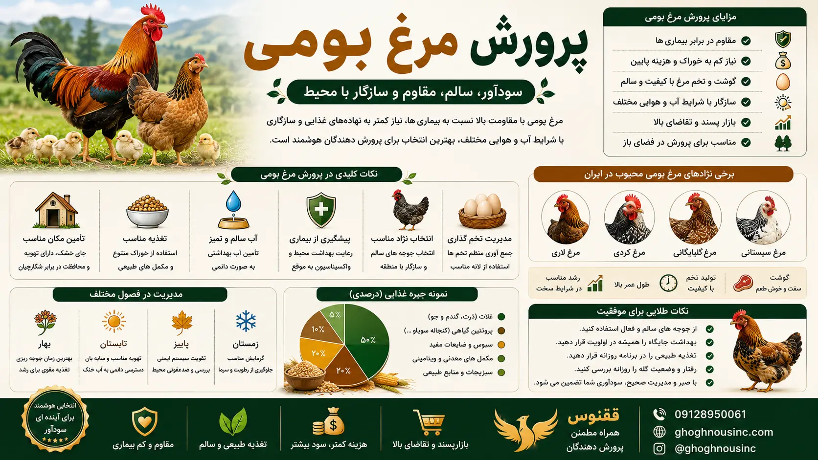 پرورش مرغ بومی
