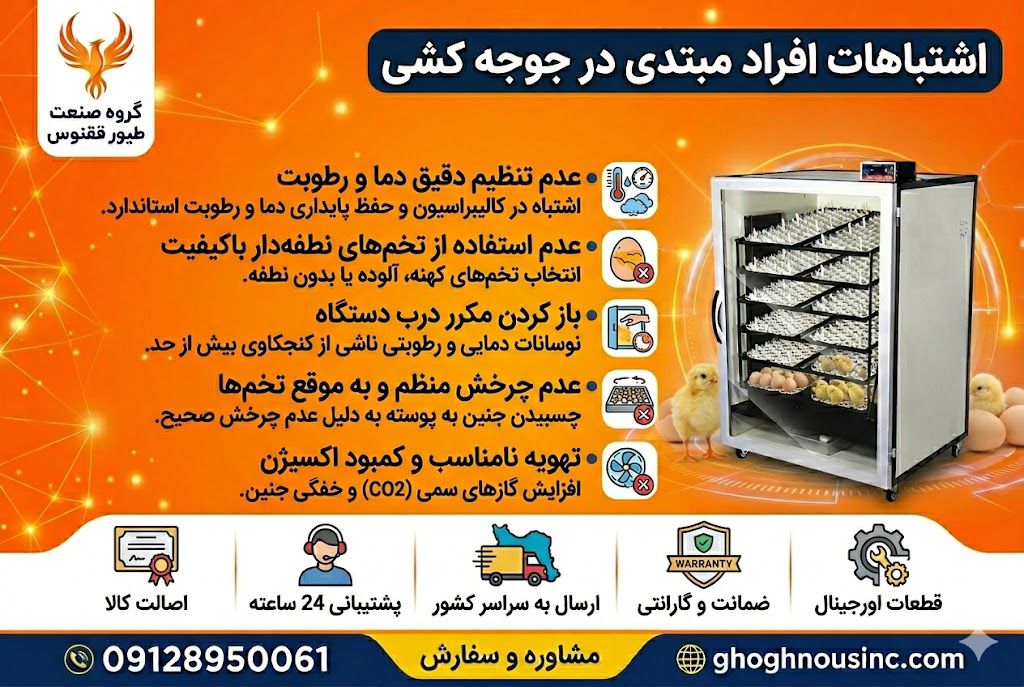 آموزش گام به گام جوجه کشی اشتباهات رایج در جوجه کشی