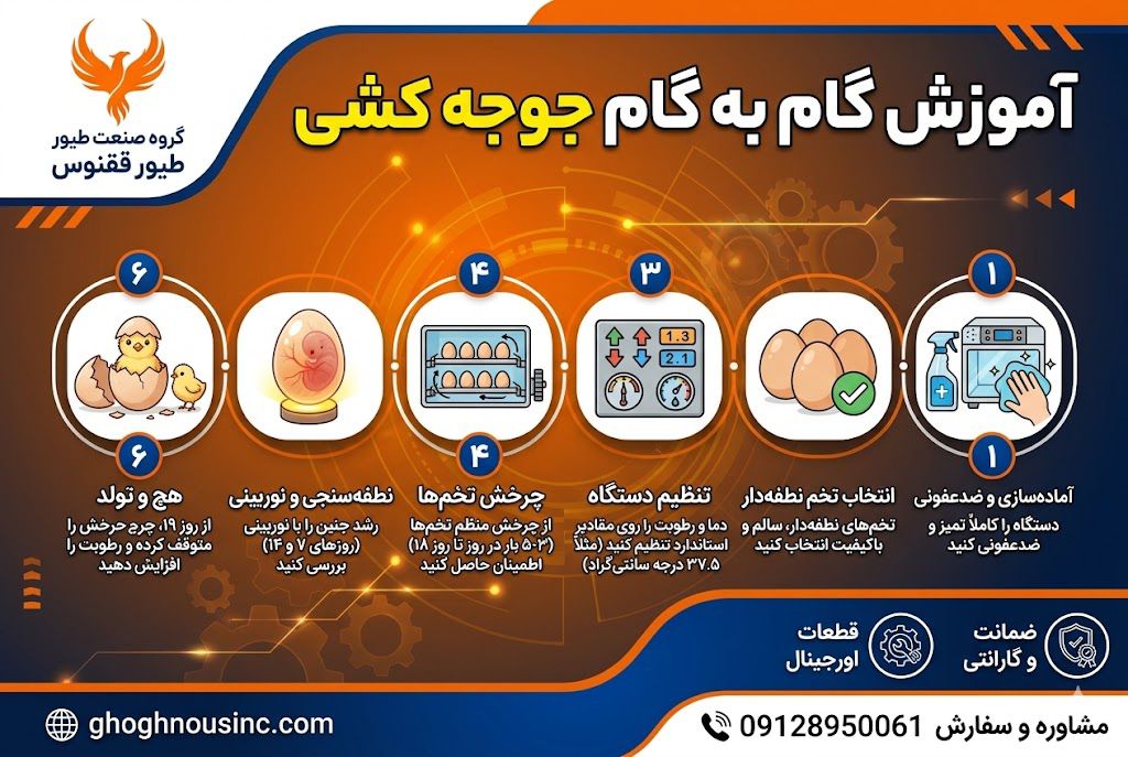 آموزش گام به گام جوجه کشی